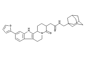 Image of N-(1-adamantylmethyl)-2-[10-(2-furyl)-4-keto-2,3,6,7,12,12b-hexahydro-1H-pyrido[2,1-a]$b-carbolin-3-yl]acetamide