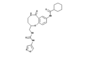 N-[2-[(isoxazol-4-ylcarbamoylamino)methyl]-6-keto-2,3,4,5-tetrahydro-1,5-benzoxazocin-8-yl]cyclohexanecarboxamide