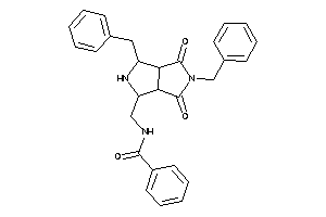 N-[(3,5-dibenzyl-4,6-diketo-2,3,3a,6a-tetrahydro-1H-pyrrolo[3,4-c]pyrrol-1-yl)methyl]benzamide
