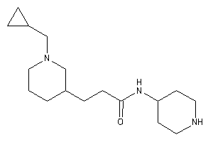 3-[1-(cyclopropylmethyl)-3-piperidyl]-N-(4-piperidyl)propionamide