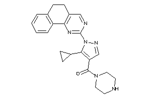 Image of [5-cyclopropyl-1-(5,6-dihydrobenzo[h]quinazolin-2-yl)pyrazol-4-yl]-piperazino-methanone