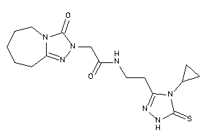 Image of N-[2-(4-cyclopropyl-5-thioxo-1H-1,2,4-triazol-3-yl)ethyl]-2-(3-keto-6,7,8,9-tetrahydro-5H-[1,2,4]triazolo[4,3-a]azepin-2-yl)acetamide