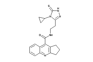 N-[2-(4-cyclopropyl-5-thioxo-1H-1,2,4-triazol-3-yl)ethyl]-2,3-dihydro-1H-cyclopenta[b]quinoline-9-carboxamide