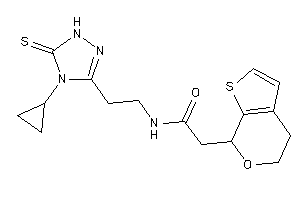 N-[2-(4-cyclopropyl-5-thioxo-1H-1,2,4-triazol-3-yl)ethyl]-2-(5,7-dihydro-4H-thieno[2,3-c]pyran-7-yl)acetamide