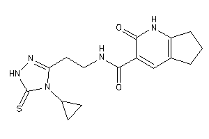 N-[2-(4-cyclopropyl-5-thioxo-1H-1,2,4-triazol-3-yl)ethyl]-2-keto-1,5,6,7-tetrahydro-1-pyrindine-3-carboxamide