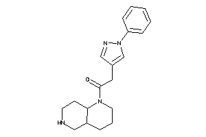 Image of 1-(3,4,4a,5,6,7,8,8a-octahydro-2H-1,6-naphthyridin-1-yl)-2-(1-phenylpyrazol-4-yl)ethanone