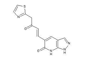 Image of 5-(3-keto-4-thiazol-2-yl-but-1-enyl)-1,7-dihydropyrazolo[3,4-b]pyridin-6-one