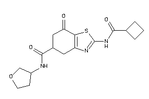 2-(cyclobutanecarbonylamino)-7-keto-N-tetrahydrofuran-3-yl-5,6-dihydro-4H-1,3-benzothiazole-5-carboxamide