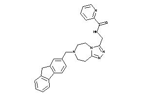 N-[[7-(9H-fluoren-2-ylmethyl)-5,6,8,9-tetrahydro-[1,2,4]triazolo[3,4-g][1,4]diazepin-3-yl]methyl]picolinamide