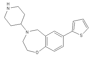 4-(4-piperidyl)-7-(2-thienyl)-3,5-dihydro-2H-1,4-benzoxazepine