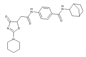 Image of 4-[[2-(4-keto-2-piperidino-2-thiazolin-5-yl)acetyl]amino]-N-(2-norbornyl)benzamide