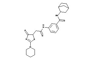 3-[[2-(4-keto-2-piperidino-2-thiazolin-5-yl)acetyl]amino]-N-(2-norbornyl)benzamide