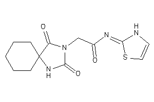 2-(2,4-diketo-1,3-diazaspiro[4.5]decan-3-yl)-N-(4-thiazolin-2-ylidene)acetamide