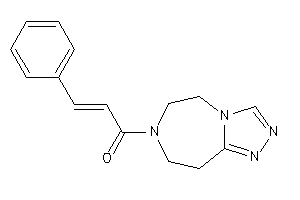 3-phenyl-1-(5,6,8,9-tetrahydro-[1,2,4]triazolo[3,4-g][1,4]diazepin-7-yl)prop-2-en-1-one