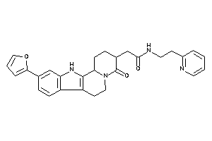 Image of 2-[10-(2-furyl)-4-keto-2,3,6,7,12,12b-hexahydro-1H-pyrido[2,1-a]$b-carbolin-3-yl]-N-[2-(2-pyridyl)ethyl]acetamide