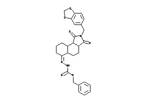 N-[(1,3-diketo-2-piperonyl-4,5,5a,7,8,9,9a,9b-octahydro-3aH-benzo[e]isoindol-6-ylidene)amino]carbamic Acid Benzyl Ester