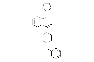 3-(4-benzylpiperazine-1-carbonyl)-2-(cyclopentylmethyl)-4-pyridone
