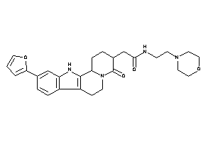 Image of 2-[10-(2-furyl)-4-keto-2,3,6,7,12,12b-hexahydro-1H-pyrido[2,1-a]$b-carbolin-3-yl]-N-(2-morpholinoethyl)acetamide