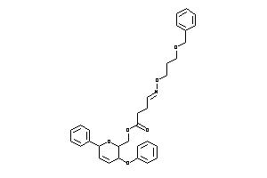 4-(3-benzoxypropyloximino)butyric Acid (3-phenoxy-6-phenyl-3,6-dihydro-2H-pyran-2-yl)methyl Ester