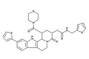 Image of N-(2-furfuryl)-2-[10-(2-furyl)-4-keto-1-(morpholine-4-carbonyl)-2,3,6,7,12,12b-hexahydro-1H-pyrido[2,1-a]$b-carbolin-3-yl]acetamide