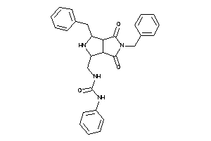 1-[(3,5-dibenzyl-4,6-diketo-2,3,3a,6a-tetrahydro-1H-pyrrolo[3,4-c]pyrrol-1-yl)methyl]-3-phenyl-urea