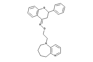Image of (2-phenylchroman-4-ylidene)-[2-(6,7,8,9-tetrahydropyrido[3,2-b]azepin-5-yl)ethoxy]amine