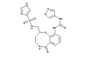 1-[2-[(1H-imidazol-4-ylsulfonylamino)methyl]-6-keto-2,3,4,5-tetrahydro-1,5-benzoxazocin-10-yl]-3-isoxazol-4-yl-urea