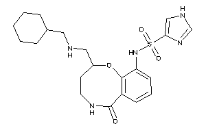 N-[2-[(cyclohexylmethylamino)methyl]-6-keto-2,3,4,5-tetrahydro-1,5-benzoxazocin-10-yl]-1H-imidazole-4-sulfonamide