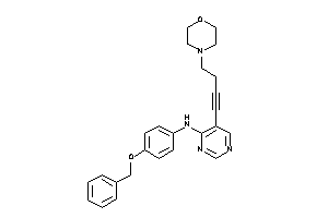 Image of (4-benzoxyphenyl)-[5-(4-morpholinobut-1-ynyl)pyrimidin-4-yl]amine