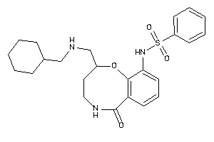 N-[2-[(cyclohexylmethylamino)methyl]-6-keto-2,3,4,5-tetrahydro-1,5-benzoxazocin-10-yl]benzenesulfonamide