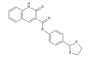 Image of 2-keto-1H-quinoline-3-carboxylic Acid [4-(1,3-dithiolan-2-yl)phenyl] Ester