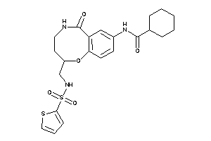 N-[6-keto-2-[(2-thienylsulfonylamino)methyl]-2,3,4,5-tetrahydro-1,5-benzoxazocin-8-yl]cyclohexanecarboxamide