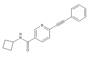 N-cyclobutyl-6-(2-phenylethynyl)nicotinamide
