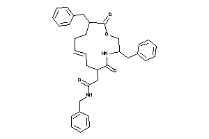 Image of N-benzyl-2-(7,11-dibenzyl-8,13-diketo-9-oxa-12-azacyclotridec-3-en-1-yl)acetamide