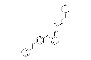 Image of 3-[4-(4-benzoxyanilino)pyrimidin-5-yl]-N-(2-morpholinoethyl)acrylamide