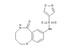 Image of N-(6-keto-2,3,4,5-tetrahydro-1,5-benzoxazocin-8-yl)isoxazole-4-sulfonamide