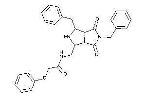 N-[(3,5-dibenzyl-4,6-diketo-2,3,3a,6a-tetrahydro-1H-pyrrolo[3,4-c]pyrrol-1-yl)methyl]-2-phenoxy-acetamide