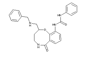 Image of 1-[2-[(benzylamino)methyl]-6-keto-2,3,4,5-tetrahydro-1,5-benzoxazocin-10-yl]-3-phenyl-urea