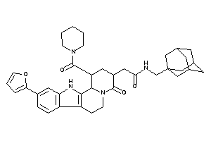 Image of N-(1-adamantylmethyl)-2-[10-(2-furyl)-4-keto-1-(piperidine-1-carbonyl)-2,3,6,7,12,12b-hexahydro-1H-pyrido[2,1-a]$b-carbolin-3-yl]acetamide