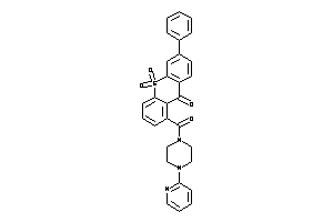 10,10-diketo-6-phenyl-1-[4-(2-pyridyl)piperazine-1-carbonyl]thioxanthen-9-one