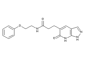 Image of 3-(6-keto-1,7-dihydropyrazolo[3,4-b]pyridin-5-yl)-N-(2-phenoxyethyl)propionamide