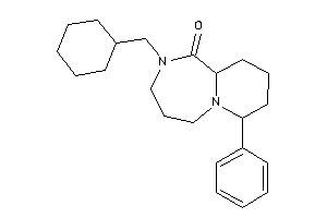 2-(cyclohexylmethyl)-7-phenyl-3,4,5,7,8,9,10,10a-octahydropyrido[1,2-a][1,4]diazepin-1-one