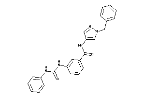 N-(1-benzylpyrazol-4-yl)-3-(phenylcarbamoylamino)benzamide