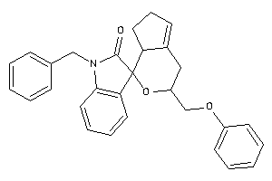 Image of 1'-benzyl-3-(phenoxymethyl)spiro[4,6,7,7a-tetrahydro-3H-cyclopenta[c]pyran-1,3'-indoline]-2'-one