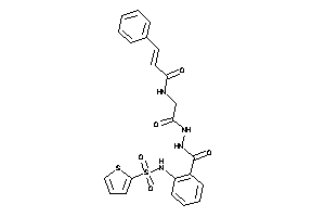 N-[2-keto-2-[N'-[2-(2-thienylsulfonylamino)benzoyl]hydrazino]ethyl]-3-phenyl-acrylamide