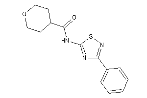 Image of N-(3-phenyl-1,2,4-thiadiazol-5-yl)tetrahydropyran-4-carboxamide