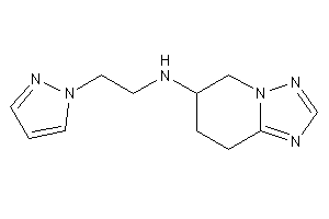 2-pyrazol-1-ylethyl(5,6,7,8-tetrahydro-[1,2,4]triazolo[1,5-a]pyridin-6-yl)amine