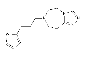 Image of 7-[3-(2-furyl)allyl]-5,6,8,9-tetrahydro-[1,2,4]triazolo[3,4-g][1,4]diazepine