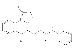 3-(1,5-diketo-3,3a-dihydro-2H-pyrrolo[1,2-a]quinazolin-4-yl)-N-phenyl-propionamide