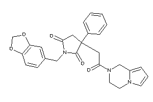 3-[2-(3,4-dihydro-1H-pyrrolo[1,2-a]pyrazin-2-yl)-2-keto-ethyl]-3-phenyl-1-piperonyl-pyrrolidine-2,5-quinone